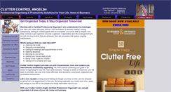 Desktop Screenshot of cluttercontrolangels.com