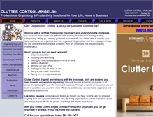 Tablet Screenshot of cluttercontrolangels.com
